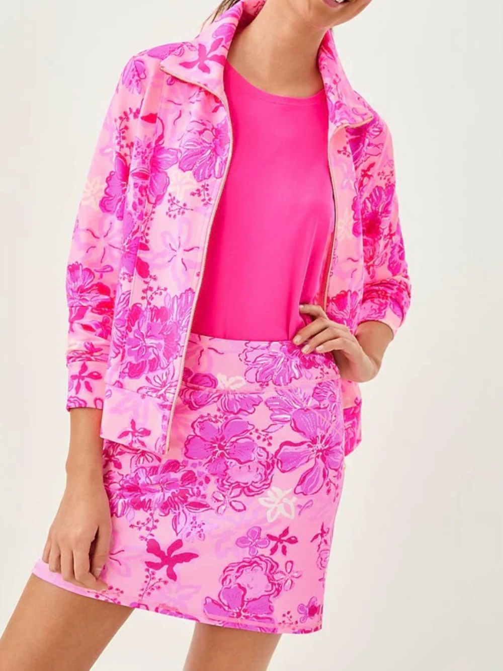 💕💕NWOT Lilly Pulitzer Maryann Hot Pink Luxletic Activewear Skort